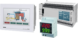 Контроллеры, панели оператора, программируемые реле, таймеры, счетчики. Регуляторы и регистраторы