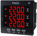 Бюджетный трехфазный вольтметр Omix P99-VZ-3-0.5