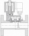 Разрез клапана (ду=25...50 мм)