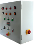 Шкаф управления сушки с дизельной горелкой и вентиляторами с УПП 2х7,5кВт + 4кВт 