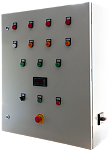 Шкаф управления полимеризации с дизельной горелкой, вентиляторами и УПП 2х15кВт + 4кВт